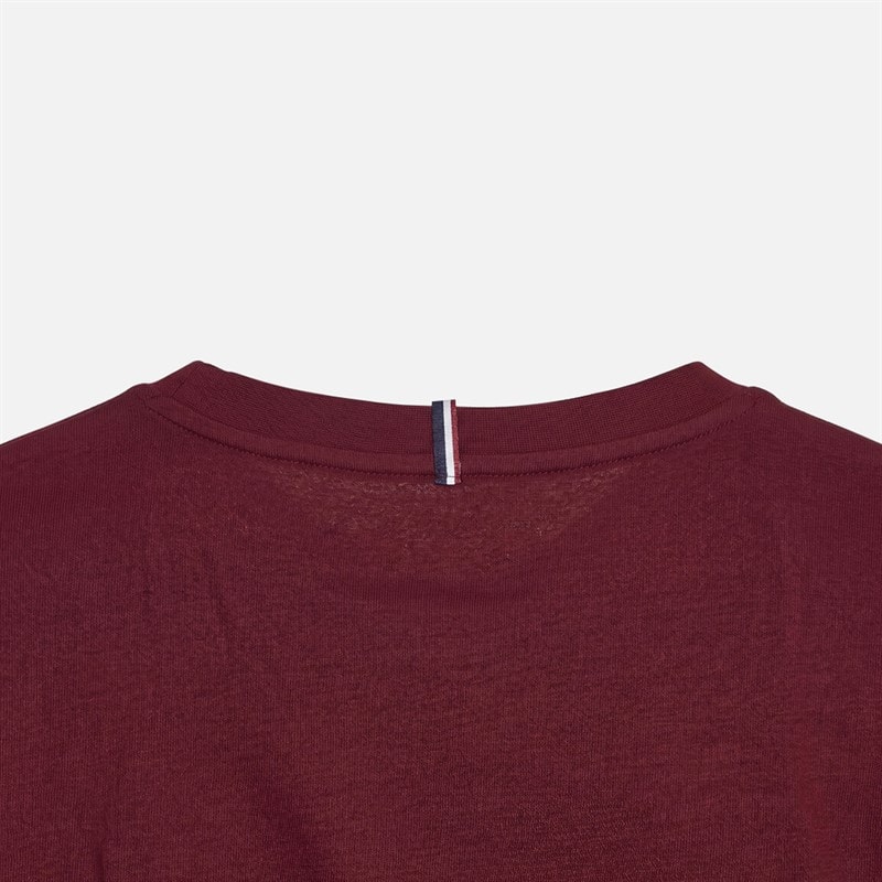 Ben Sherman Mens Signature Tape Three Pack T-Shirts Dark Red/Dark Navy/Khaki - Image 2