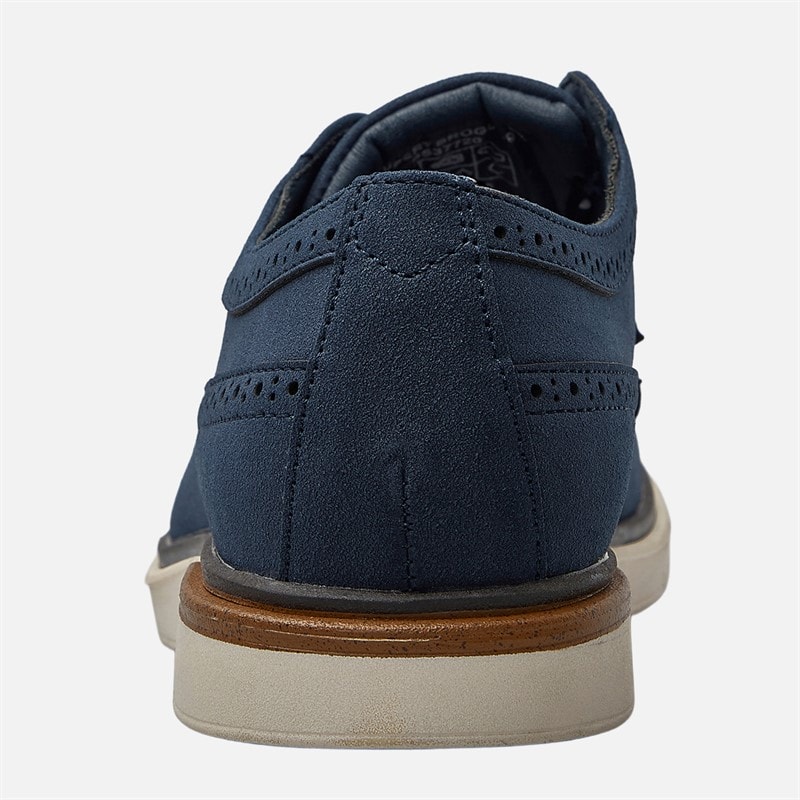 Ben Sherman Mens Rupert Long Wing Brogue Shoes Navy - Image 4