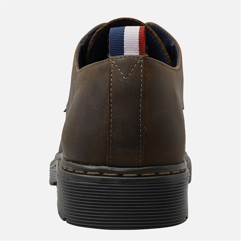 Ben Sherman Mens Dave Leather Shoes Dark Brown - Image 4
