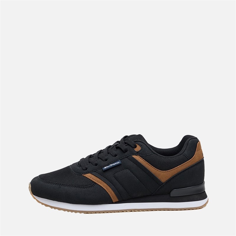 Ben Sherman Mens Odin Trainers Black/Tan