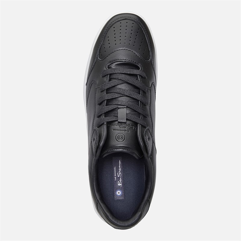 Ben Sherman Mens Match Trainers Black/White - Image 4