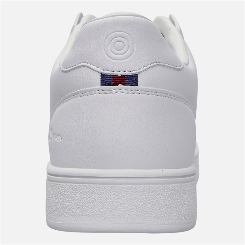 Ben Sherman Mens Match Trainers White/White - Image 3