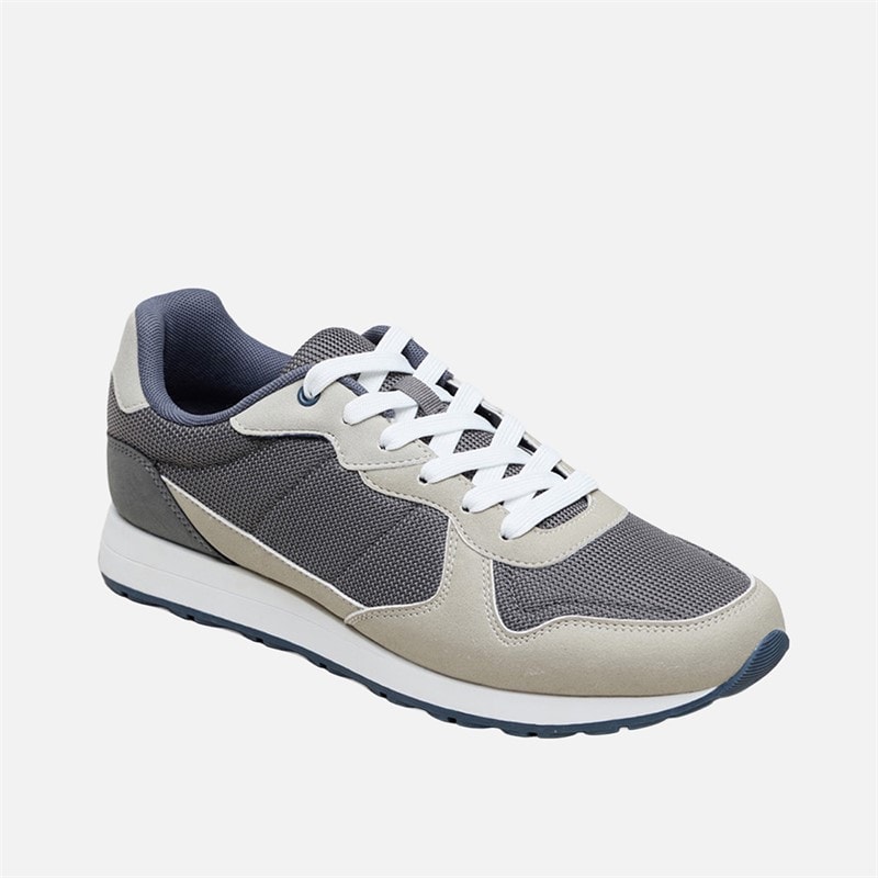 Ben Sherman Mens Cruiser Trainers Grey/Light Grey - Image 2