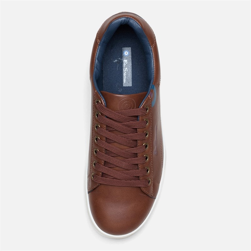 Ben Sherman Mens Storm Trainers Tan/Navy - Image 4