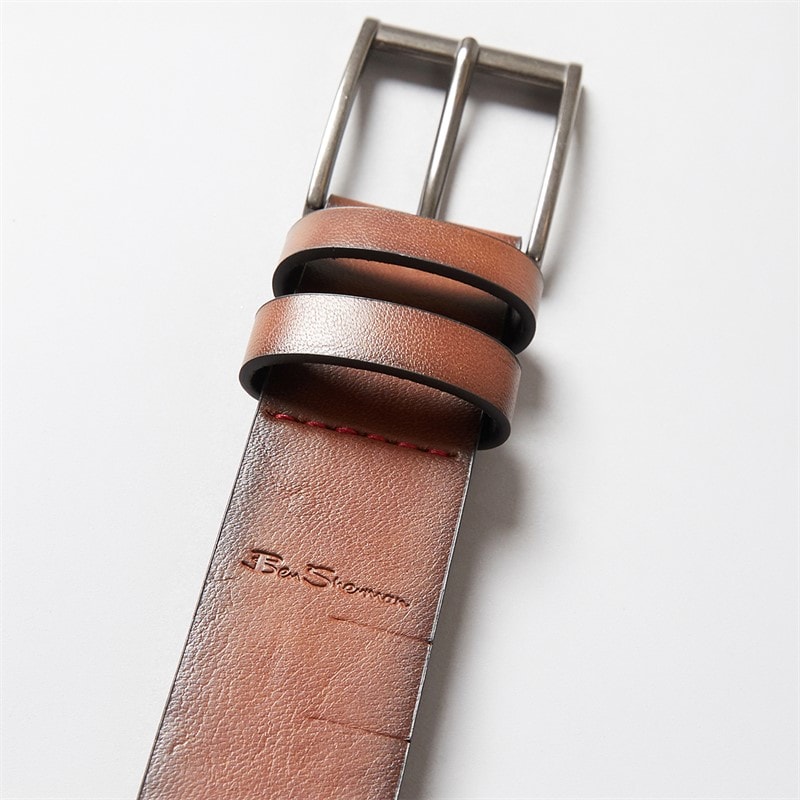 Ben Sherman Mens Gilbert Belt olate Choc - Image 3