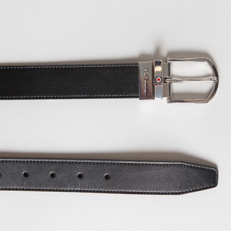 Ben Sherman Mens Boxed Webber Belt Black/Tan - Image 3