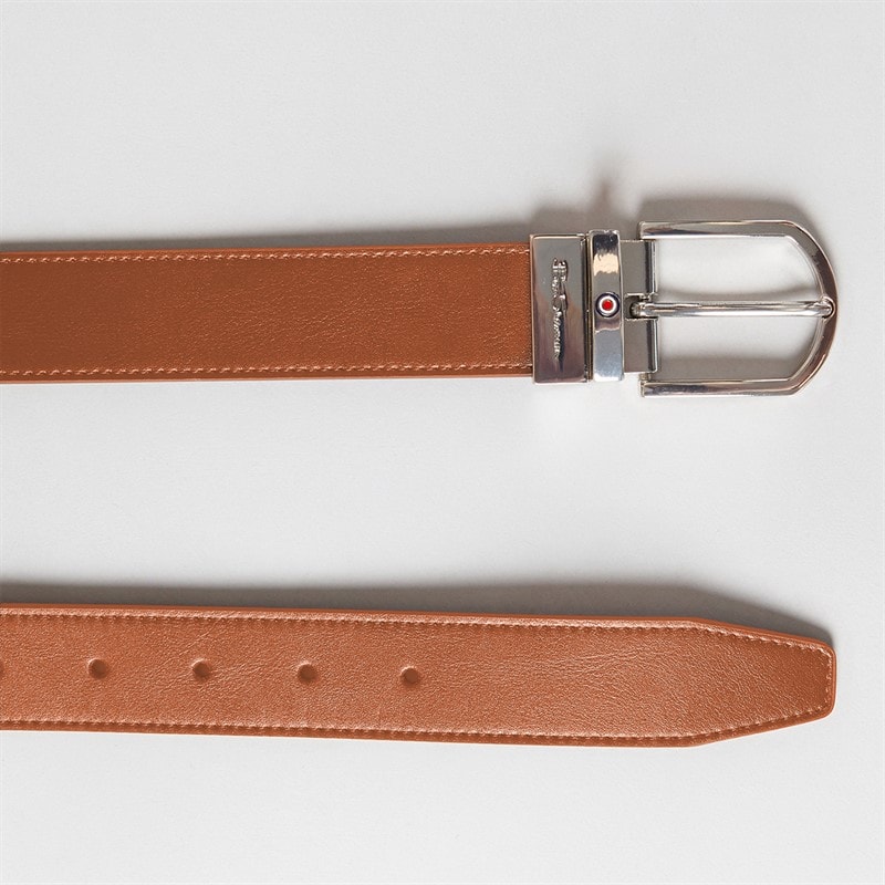 Ben Sherman Mens Boxed Webber Belt Black/Tan - Image 4