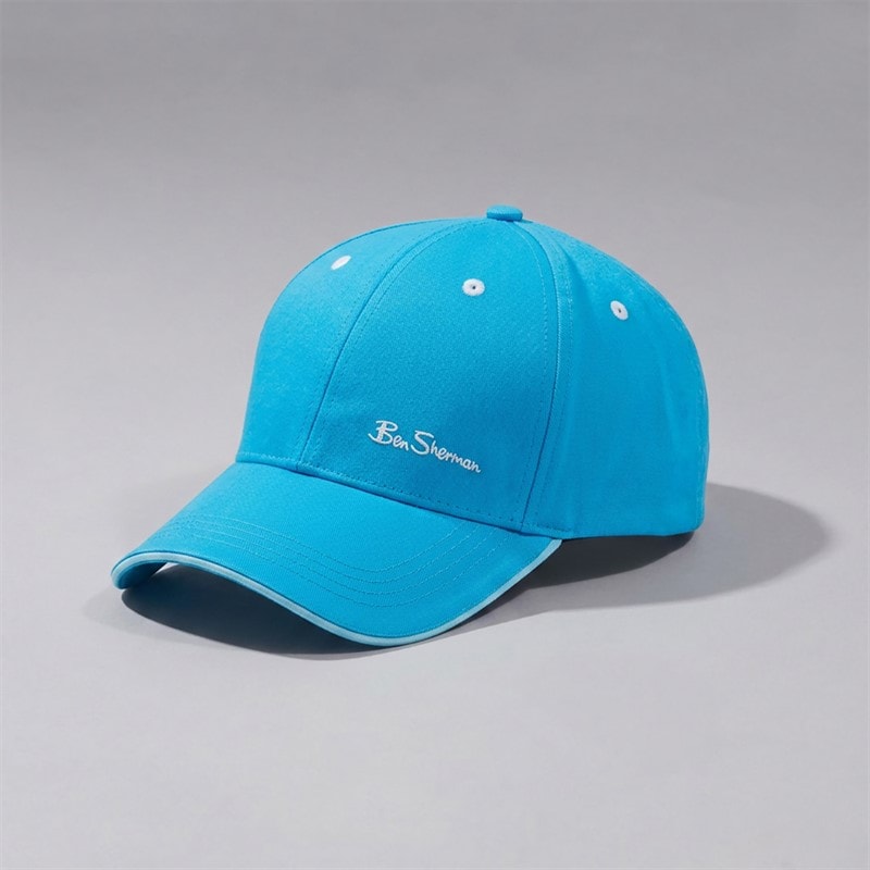 Ben Sherman Mens Stepney Baseball Cap Blue/Light Blue - Image 2