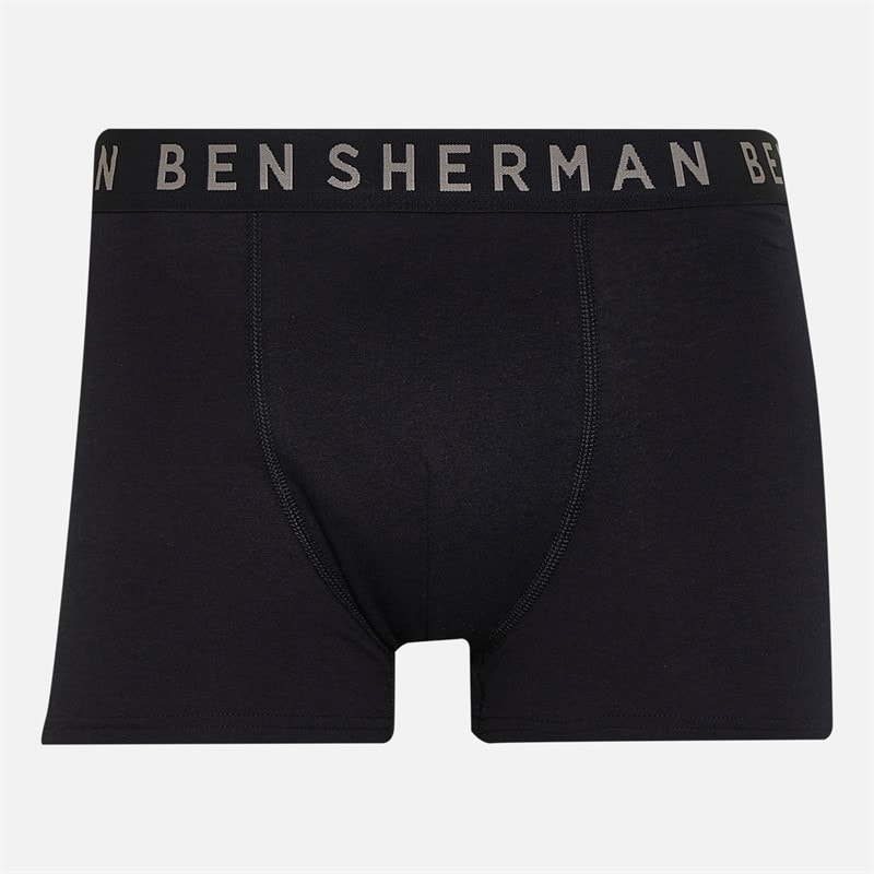 Ben Sherman Mens Seven Pack Boxers Black/White - Image 2