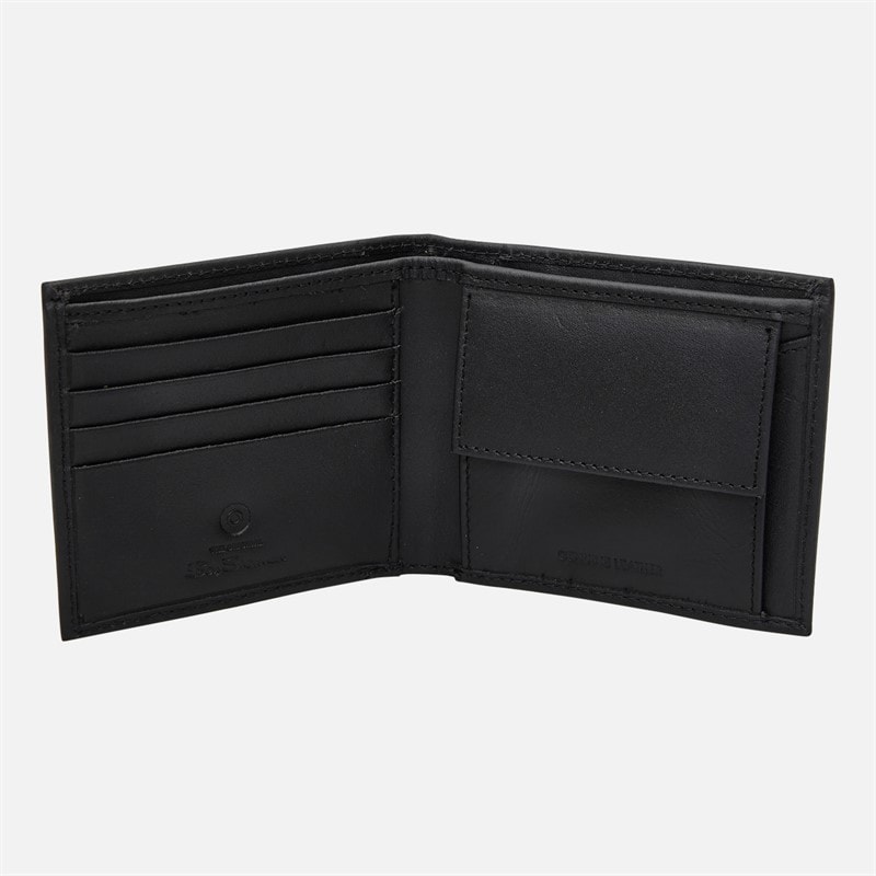 Ben Sherman Mens Burns Bi-Fold Wallet Black - Image 2
