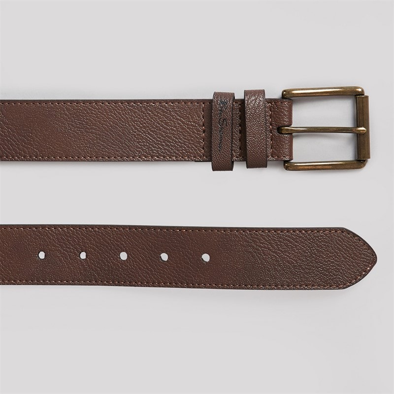 Ben Sherman Mens Classic Casual Belt Brown - Image 2
