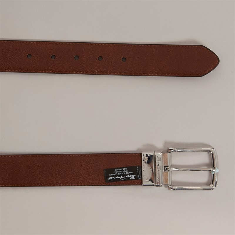 Ben Sherman Mens Brendon Reversible Belt Black/Tan - Image 2