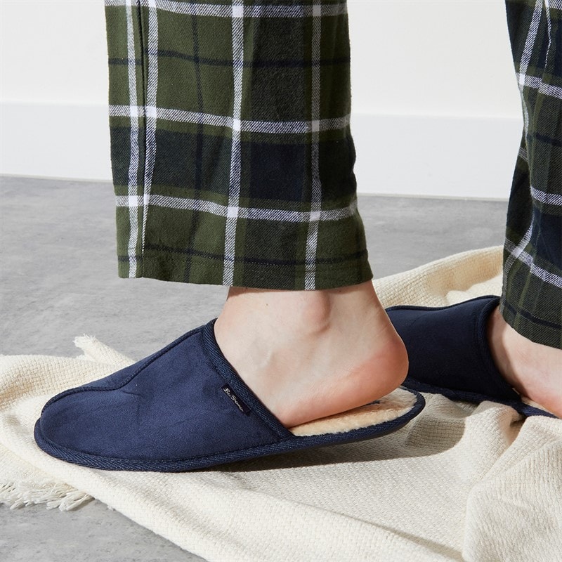 Ben Sherman Mens Country Club Mule Slipper Navy - Image 2