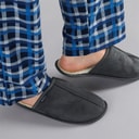 Ben Sherman Mens Country Club Mule Slippers Grey