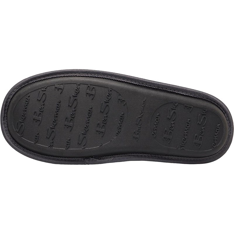 Ben Sherman Mens Country Club Mule Slippers Grey - Image 3
