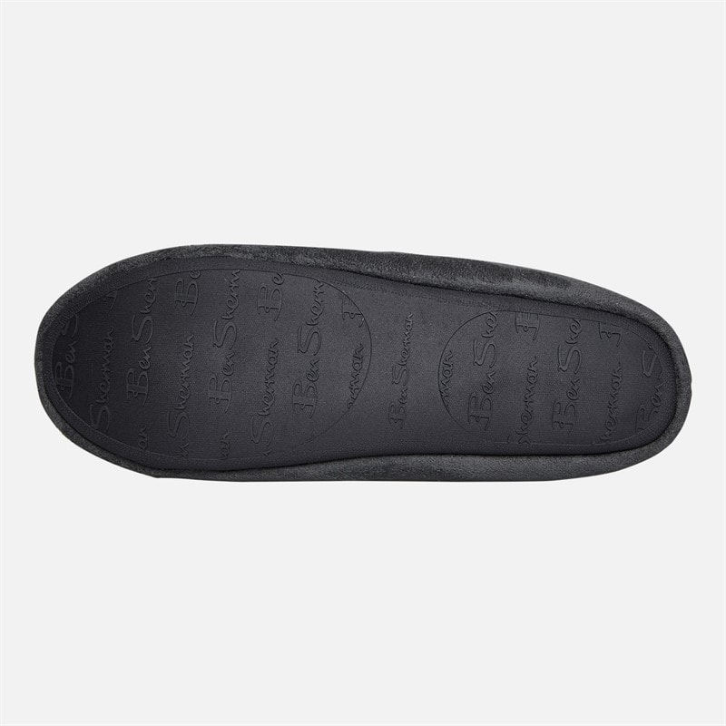 Ben Sherman Mens Casa Cartegena Moccasin Slipper Grey - Image 3