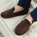 Ben Sherman Mens Casa Cartegena Moccasin Slipper Brown