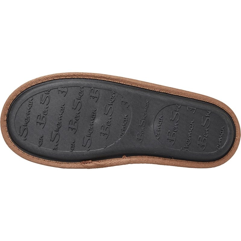 Ben Sherman Mens Country Club Mule Sliipers Tan - Image 3