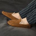 Ben Sherman Mens Casa Cartegena Moccasin Slippers Tan