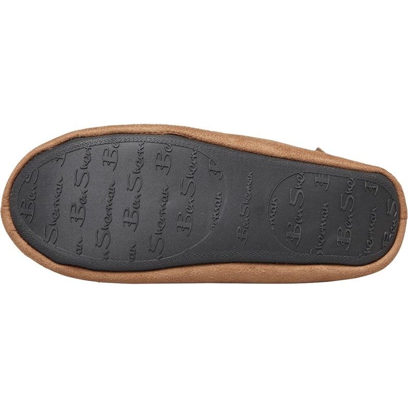 Ben Sherman Mens Casa Cartegena Moccasin Slippers Tan - Image 3