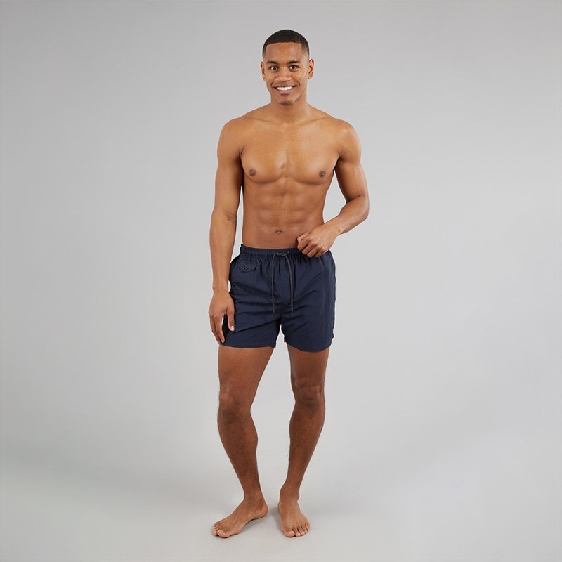 Brave Soul Mens Pier Swim Shorts Navy - Image 4