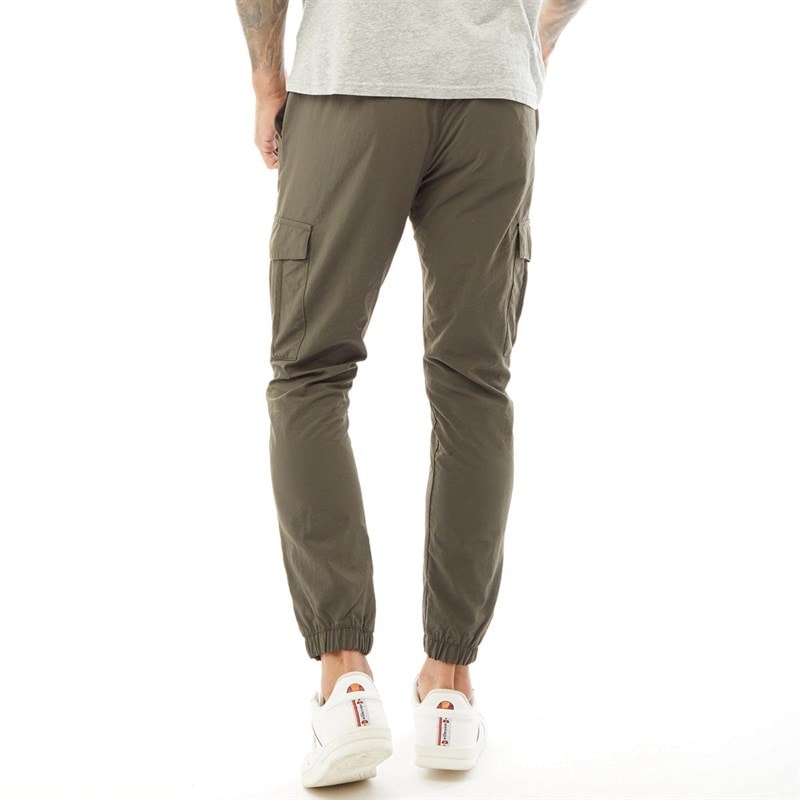 Brave Soul Mens Taslan Cargo Pants Khaki - Image 2