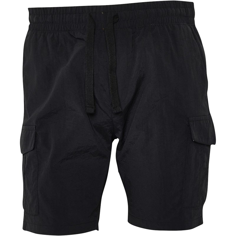 Brave Soul Mens Fine Taslan Cargo Shorts Black - Image 3