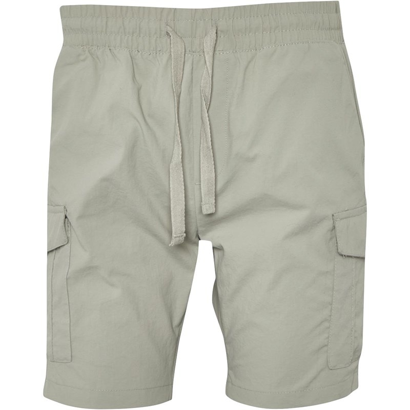 Brave Soul Mens Fine Taslan Cargo Shorts Grey - Image 3