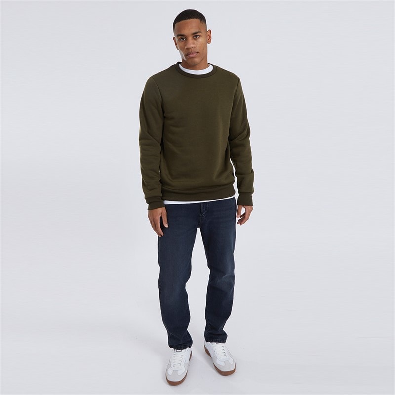 Brave Soul Mens William Sweatshirt Mid Khaki - Image 4