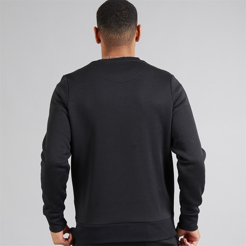 Brave Soul Mens William Sweatshirt Black - Image 2