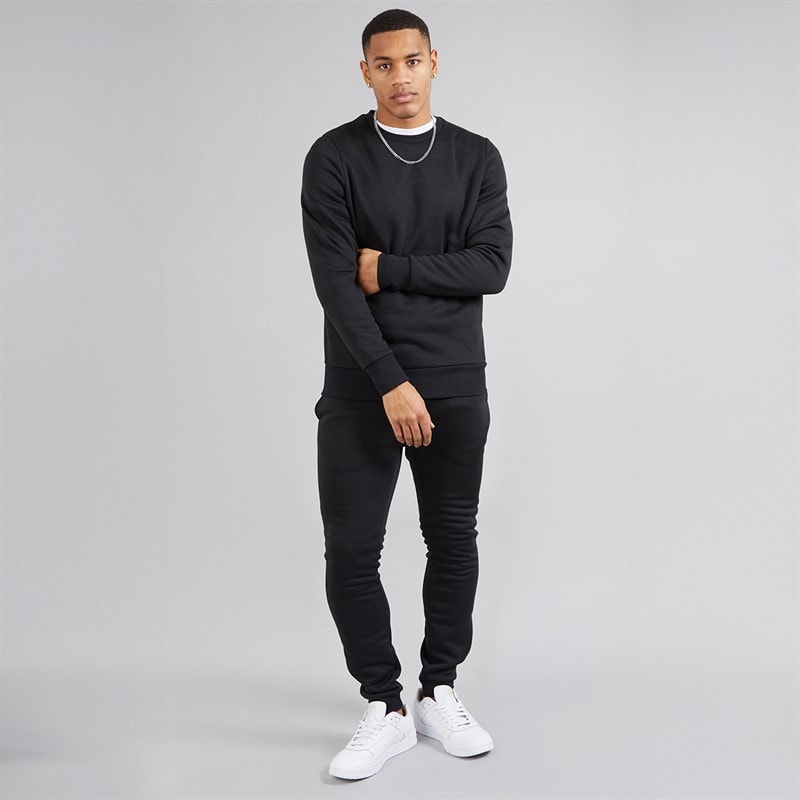 Brave Soul Mens William Sweatshirt Black - Image 3
