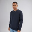 Brave Soul Mens Retina Crew Neck Sweatshirt Navy