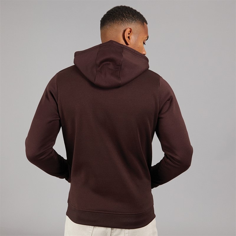 Brave Soul Mens Hugh Hoodie Burgundy - Image 2