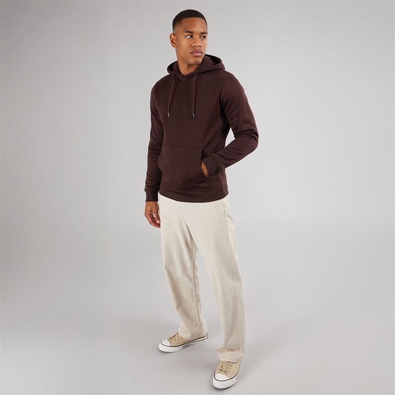 Brave Soul Mens Hugh Hoodie Burgundy - Image 3