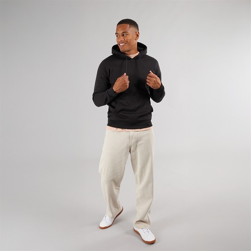 Brave Soul Mens Hugh Hoodie Black - Image 3