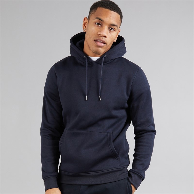 Brave Soul Mens Hugh Hoodie Navy - Image 1