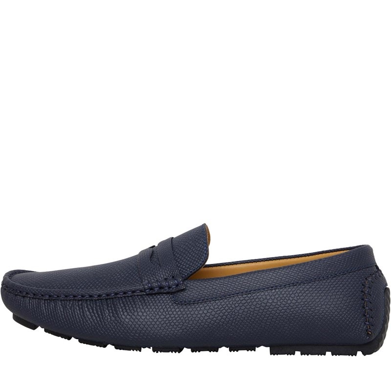 Brave Soul Mens Webster Loafers Navy