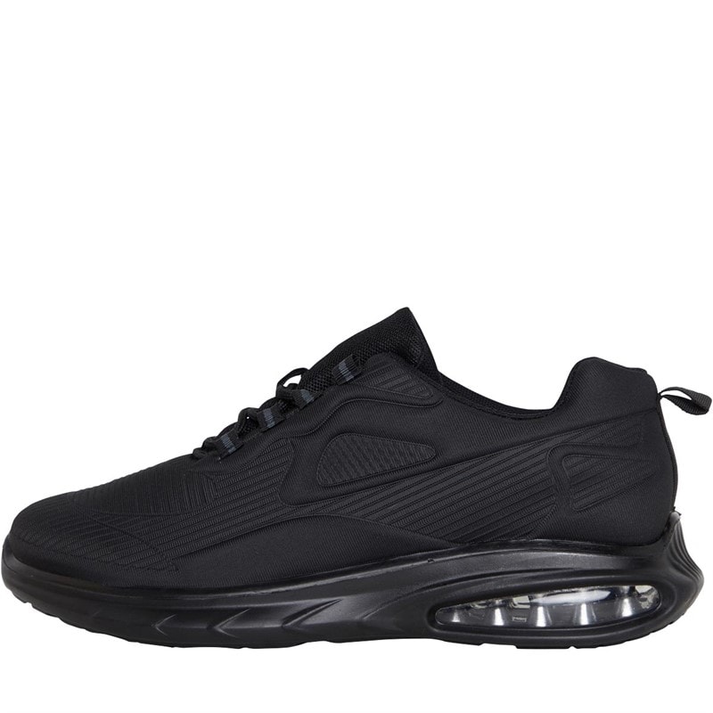 Brave Soul Mens League Bubble Trainers Black