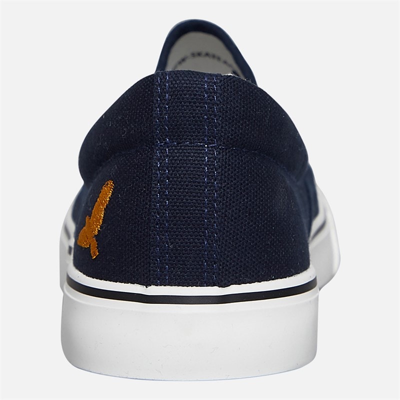 Brave Soul Mens Skate Eagle Slip On Canvas Pumps Navy - Image 3