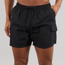 Brave Soul Mens Cooper Swim Shorts Black
