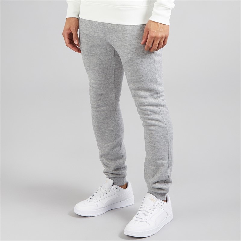 Brave Soul Mens Willas Joggers Light Grey Marl