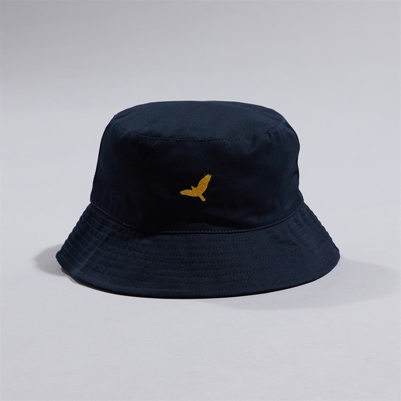 Brave Soul Mens Perry Eagle Bucket Hat Navy