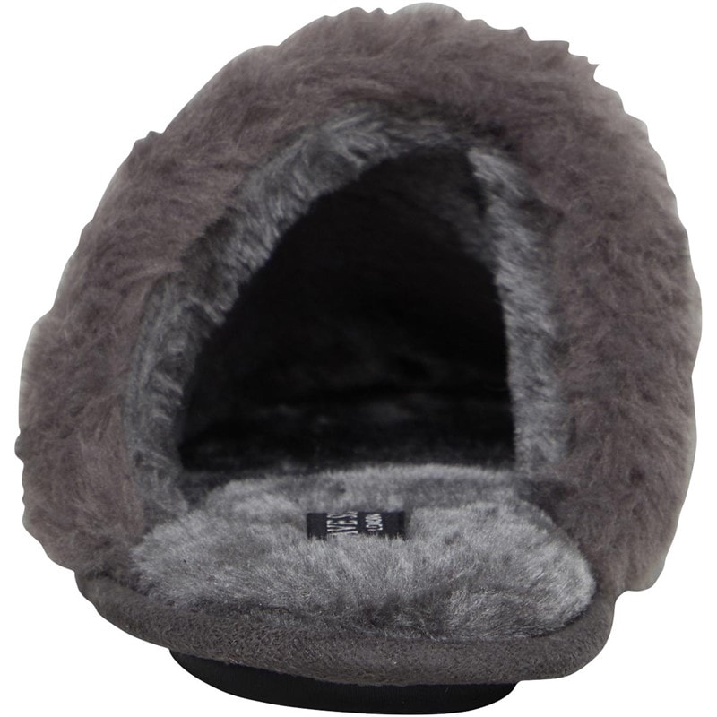 Brave Soul Womens Bekah Slippers Grey - Image 4