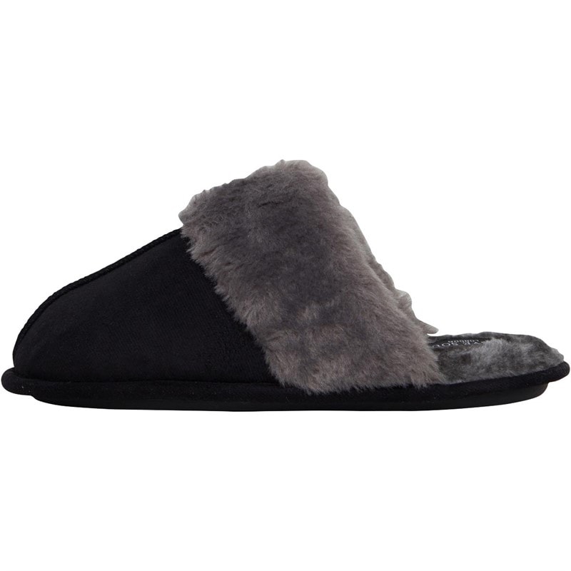 Brave Soul Womens Bekah Slippers Black - Image 2
