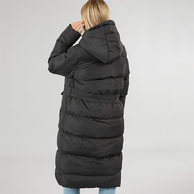 Brave Soul Womens Vine Maxi Puffer Coat Black - Image 2