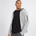 Brave Soul Mens Rackham Zip Hoodie Grey