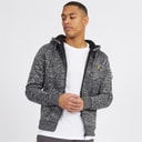 Brave Soul Mens Rackham Zip Hoodie Black