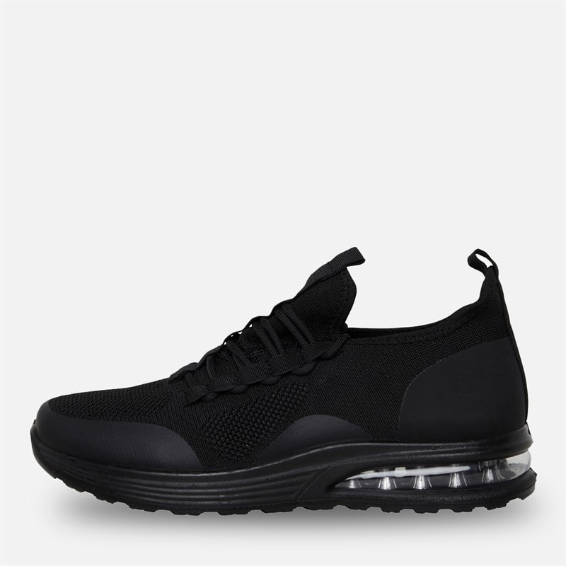Brave Soul Mens Altair Trainers Blackmono - Image 1