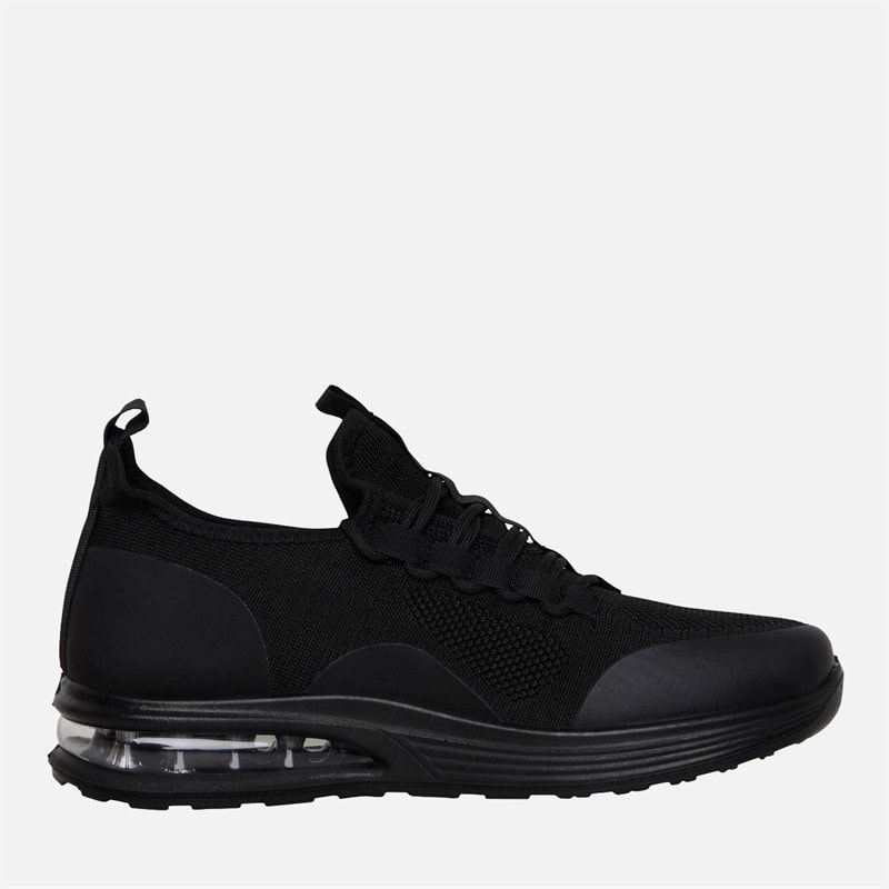 Brave Soul Mens Altair Trainers Blackmono - Image 5
