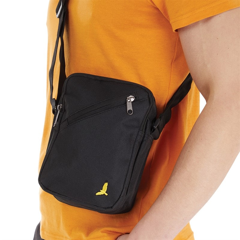 Brave Soul Mens Brandon Cross Body Bag Black - Image 1